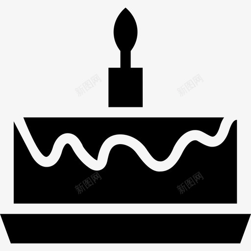 生日蛋糕食品图标收藏填充svg_新图网 https://ixintu.com 填充 生日蛋糕 食品图标收藏