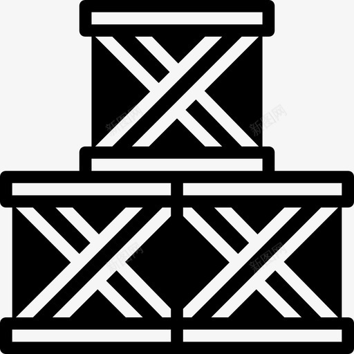 箱子3号交货填充图标svg_新图网 https://ixintu.com 3号交货 填充 箱子