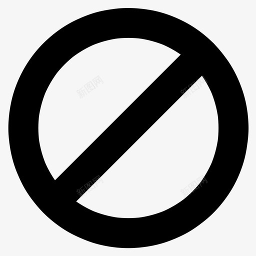 阻止禁止禁用图标svg_新图网 https://ixintu.com 停止 基本图标所有大小 无法 禁止 禁用 阻止