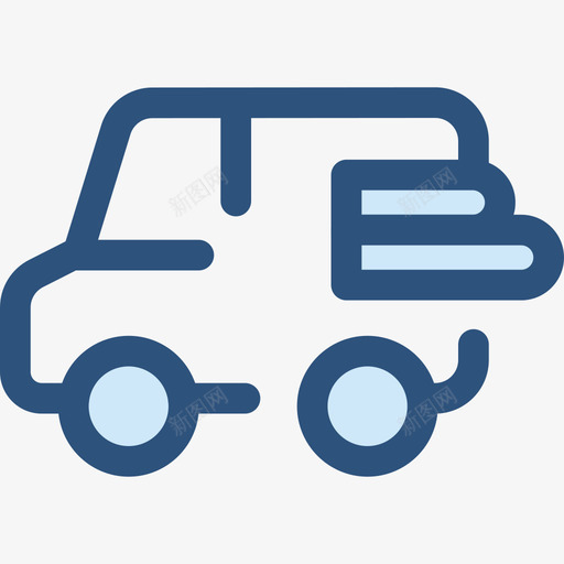 货车12号运输车蓝色图标svg_新图网 https://ixintu.com 12号运输车 蓝色 货车