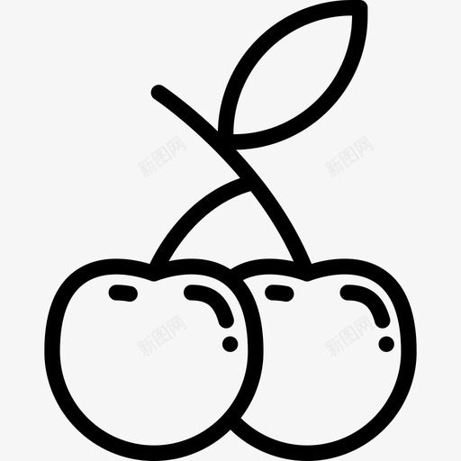 Cherry赌场3直线型图标svg_新图网 https://ixintu.com Cherry 直线型 赌场3