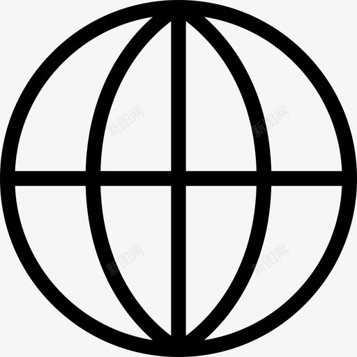 地球网格旅行和冒险图标线性svg_新图网 https://ixintu.com 地球网格 旅行和冒险图标 线性