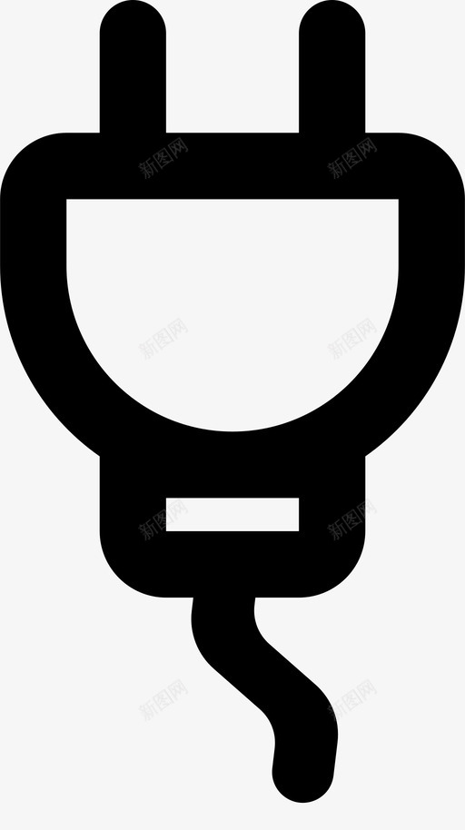 电力插件电源插头图标svg_新图网 https://ixintu.com 插件 环游世界 电力 电源插头