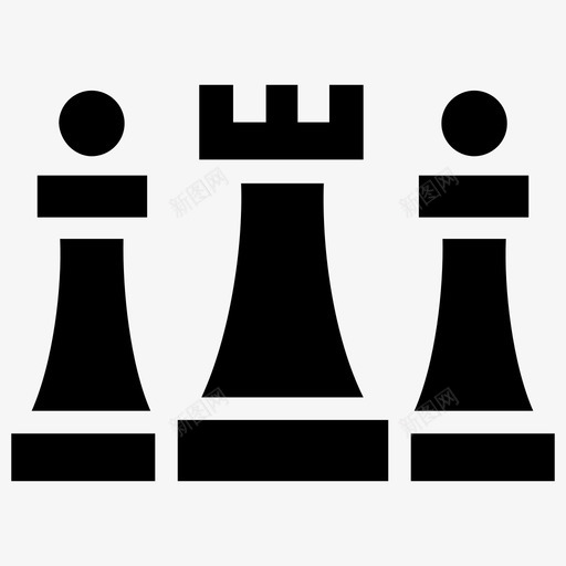 战略规划商业战略棋子图标svg_新图网 https://ixintu.com 商业战略 商业服务字形图标 战略管理 战略规划 棋子
