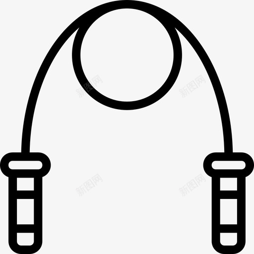 跳绳健身3直线型图标svg_新图网 https://ixintu.com 健身3 直线型 跳绳