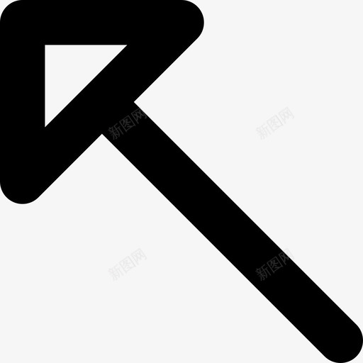 对角线箭头01箭头线性图标svg_新图网 https://ixintu.com 01箭头 对角线箭头 线性