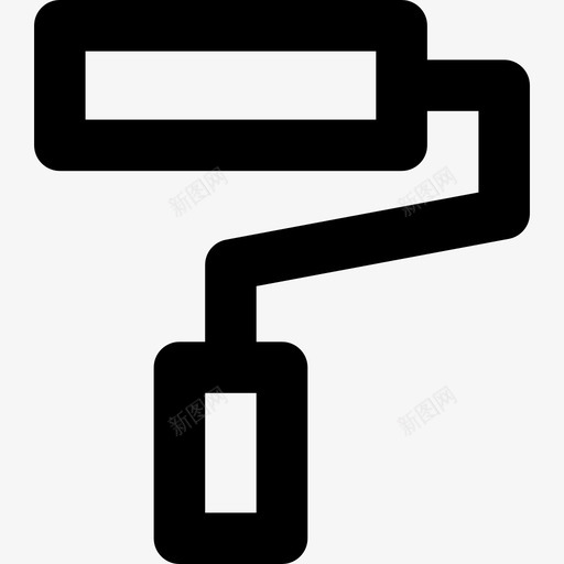 油漆辊房地产收藏线性图标svg_新图网 https://ixintu.com 房地产收藏 油漆辊 线性