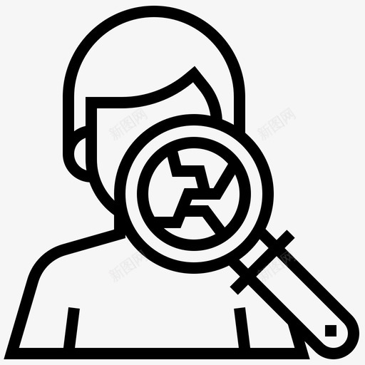 皮肤科检查健康图标svg_新图网 https://ixintu.com 人类 健康 医学 医疗线 检查 皮肤科