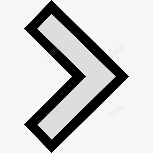 右箭头箭头轮廓边框颜色图标svg_新图网 https://ixintu.com 右箭头 箭头轮廓 边框颜色