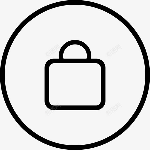 线性多媒体控制锁图标svg_新图网 https://ixintu.com 线性多媒体控制锁
