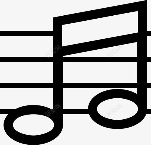 音乐音阶节奏图标svg_新图网 https://ixintu.com 节奏 音乐 音符 音调 音阶