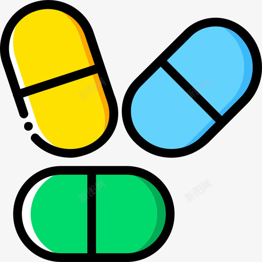 药物健身2黄色图标svg_新图网 https://ixintu.com 健身2 药物 黄色