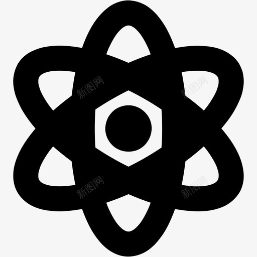 原子分子核图标svg_新图网 https://ixintu.com 分子 原子 各种尺寸的基本图标 核 物理 科学