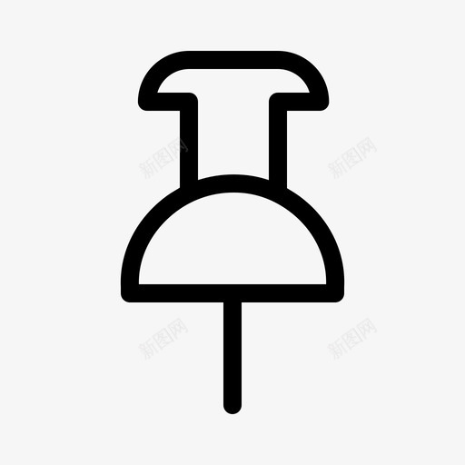 别针图钉教育图标svg_新图网 https://ixintu.com 别针 图钉 教育