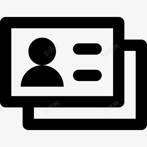 名片商务16直系图标svg_新图网 https://ixintu.com 名片 商务16 直系