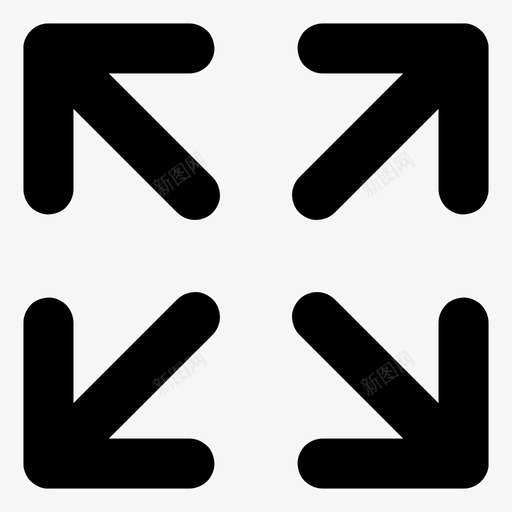 移动箭头方向图标svg_新图网 https://ixintu.com 基本图标所有尺寸 打开 方向 最大化 移动 箭头