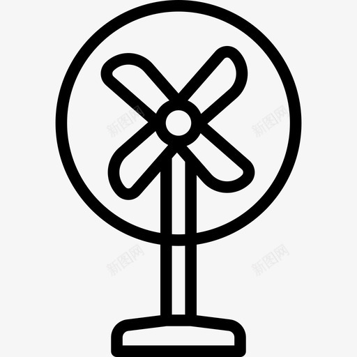 风扇家用电器套装直列式图标svg_新图网 https://ixintu.com 家用电器套装 直列式 风扇
