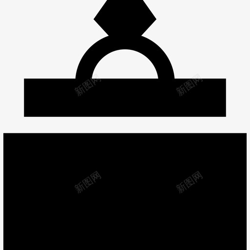 订婚戒指婚礼6填充图标svg_新图网 https://ixintu.com 填充 婚礼6 订婚戒指
