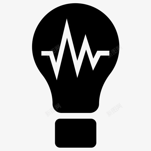 灯泡想法白炽灯图标svg_新图网 https://ixintu.com 想法 灯 灯泡 生物危害字形图标 白炽灯