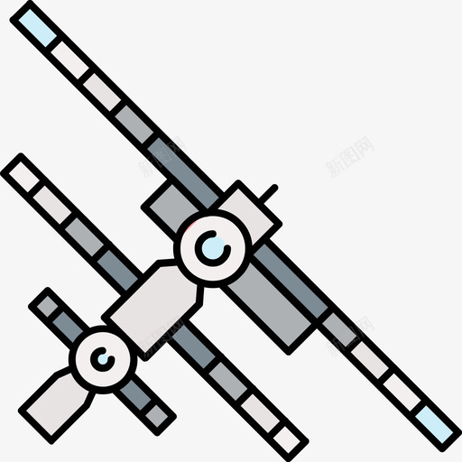 卫星科学与设备6彩色128px图标svg_新图网 https://ixintu.com 卫星 彩色128px 科学与设备6