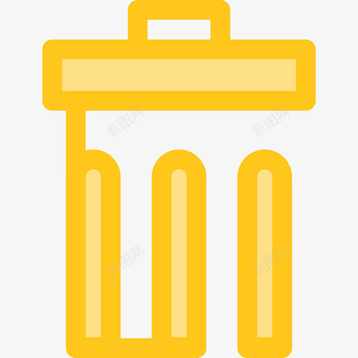 垃圾用户界面10黄色图标svg_新图网 https://ixintu.com 垃圾 用户界面10 黄色