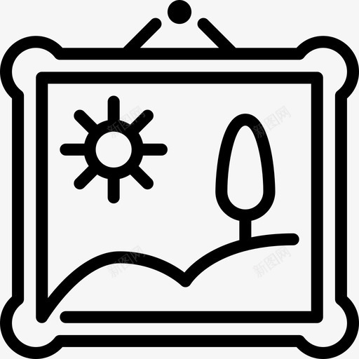 相框照片2直线图标svg_新图网 https://ixintu.com 照片2 直线 相框