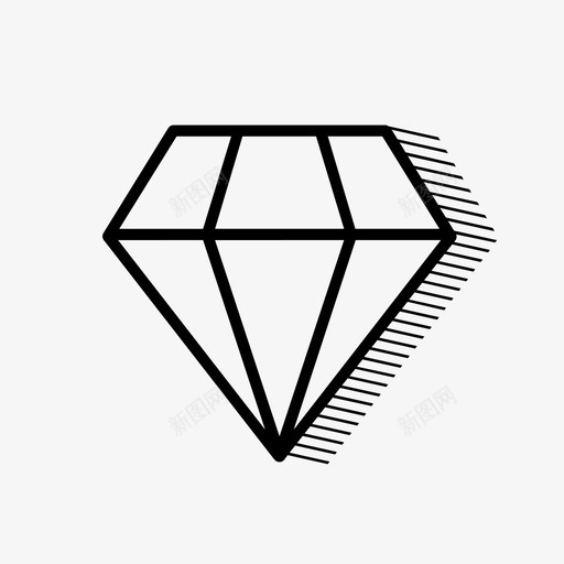 钻石珠宝婚姻图标svg_新图网 https://ixintu.com 婚姻 婚礼 珍宝 珠宝 钻石
