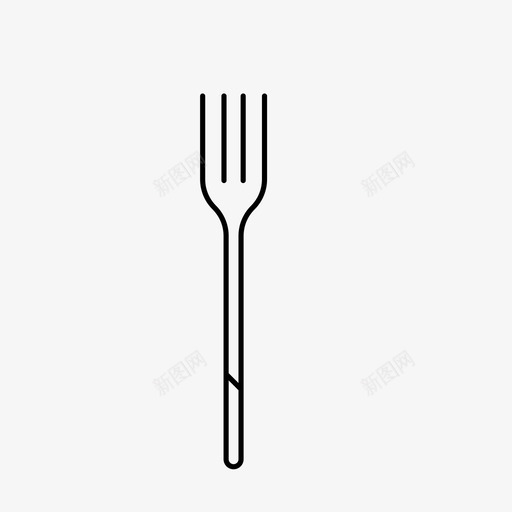 叉子餐具晚餐图标svg_新图网 https://ixintu.com 叉子 晚餐 现代 花式 餐具