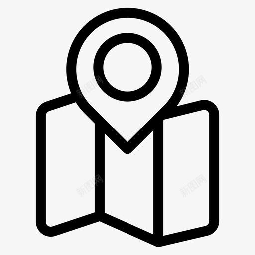 引脚地图位置地图指针图标svg_新图网 https://ixintu.com 地图位置 地图和位置 地图和标志 地图指针 引脚