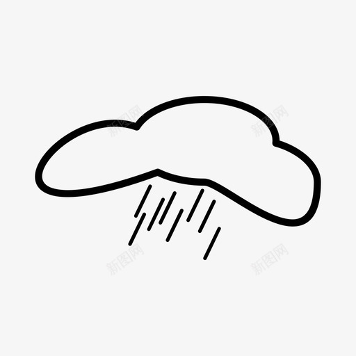 天气坏天气气候图标svg_新图网 https://ixintu.com 云 坏天气 天气 气候 雨