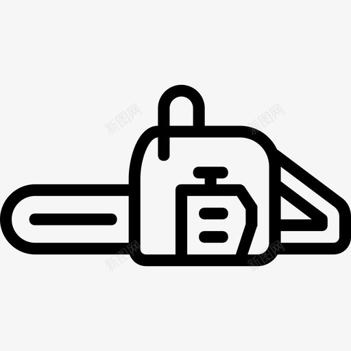 链锯结构线性图标svg_新图网 https://ixintu.com 线性 结构 链锯