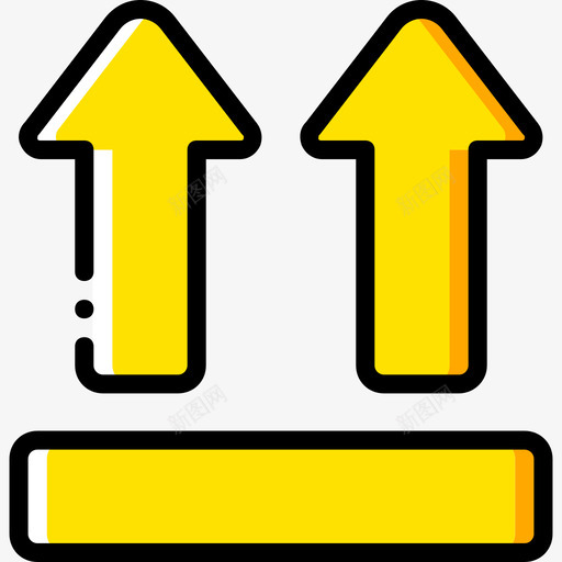 面朝上交付黄色图标svg_新图网 https://ixintu.com 交付 面朝上 黄色