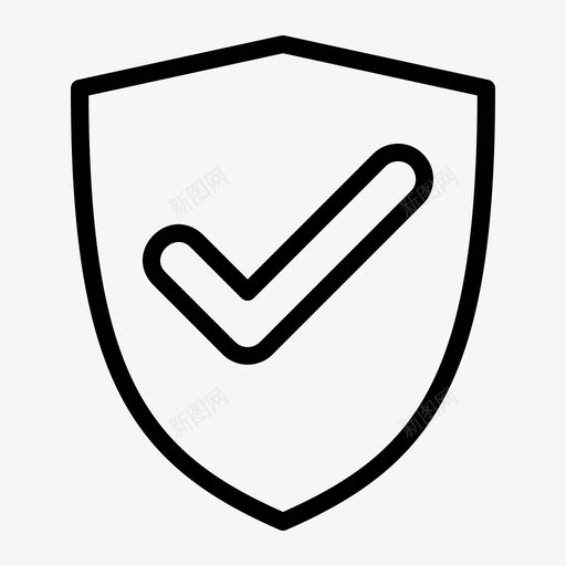保安检查保护图标svg_新图网 https://ixintu.com 保安 保护 保险箱 护盾 检查 购物线路