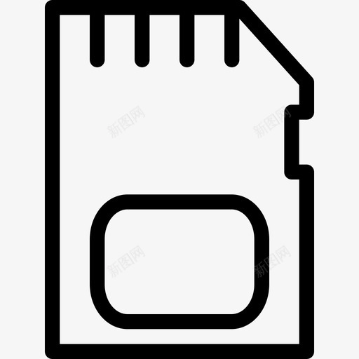 存储卡照片元素2线性图标svg_新图网 https://ixintu.com 存储卡 照片元素2 线性