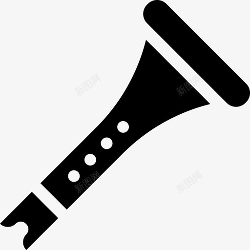 长笛乐器8填充图标svg_新图网 https://ixintu.com 乐器8 填充 长笛
