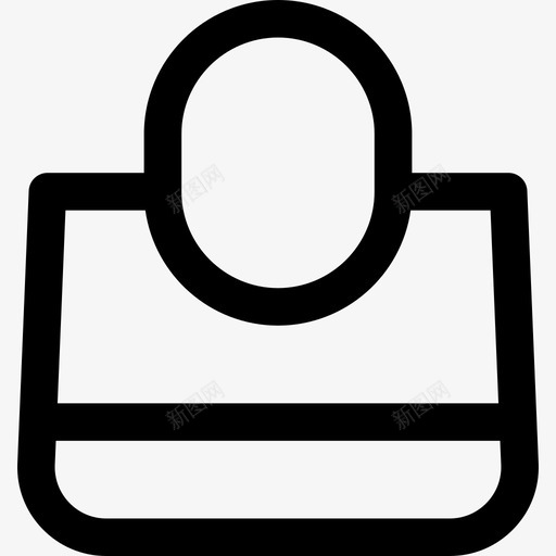 沙滩包夏日经典系列线性款图标svg_新图网 https://ixintu.com 夏日经典系列 沙滩包 线性款