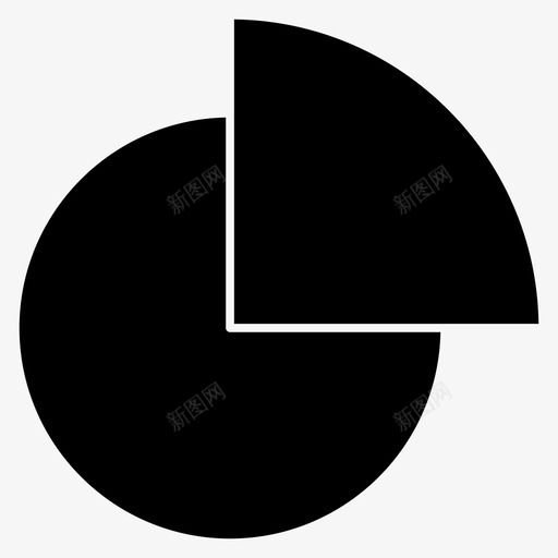 饼图信息图形字形图标svg_新图网 https://ixintu.com 信息图形字形图标 饼图