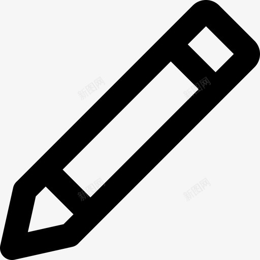 铅笔基本用户界面设置线性图标svg_新图网 https://ixintu.com 基本用户界面设置 线性 铅笔