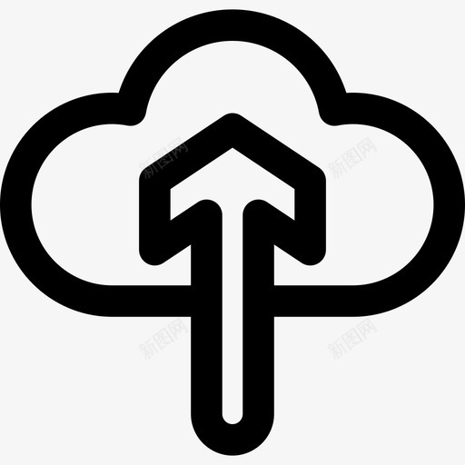 云计算web按钮集2粗体圆形图标svg_新图网 https://ixintu.com web按钮集2 云计算 粗体圆形