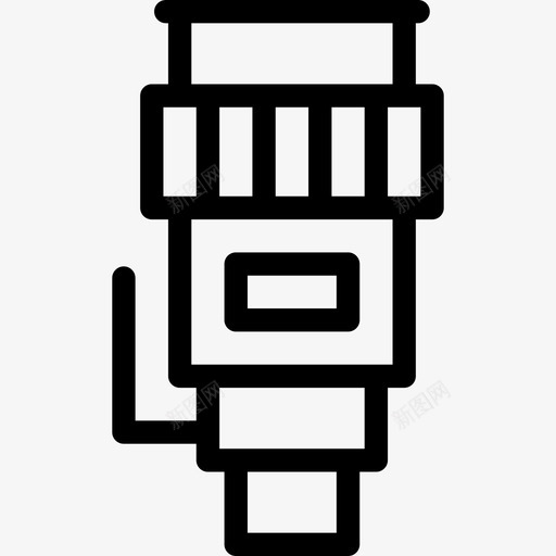 镜头相机收集线性图标svg_新图网 https://ixintu.com 相机收集 线性 镜头