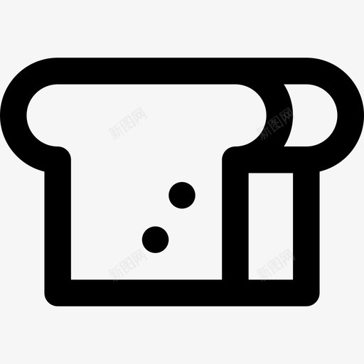 面包烧烤套餐直系面包图标svg_新图网 https://ixintu.com 烧烤套餐 直系面包 面包