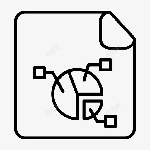 图表列表饼图图标svg_新图网 https://ixintu.com 任务 列表 图表 图表细 饼图