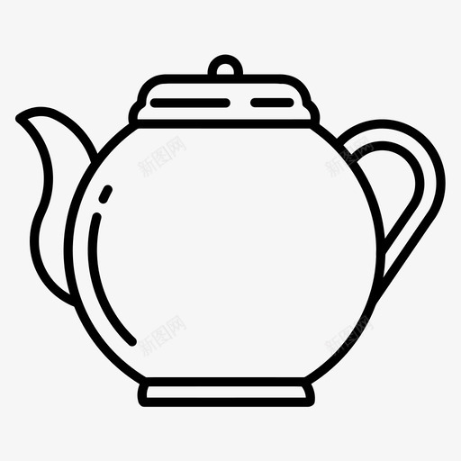 茶壶电器家图标svg_新图网 https://ixintu.com 厨房 家 水壶 电器 茶壶