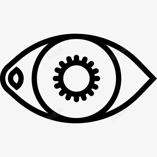 直视眼2只图标svg_新图网 https://ixintu.com 2只 直视眼