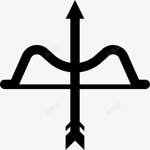 射箭箭弓图标svg_新图网 https://ixintu.com 射箭 弓 箭 运动