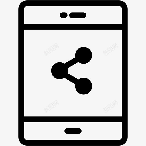 社交设备显示屏图标svg_新图网 https://ixintu.com ipad 平板电脑 平板电脑vol2 技术 显示屏 社交 设备