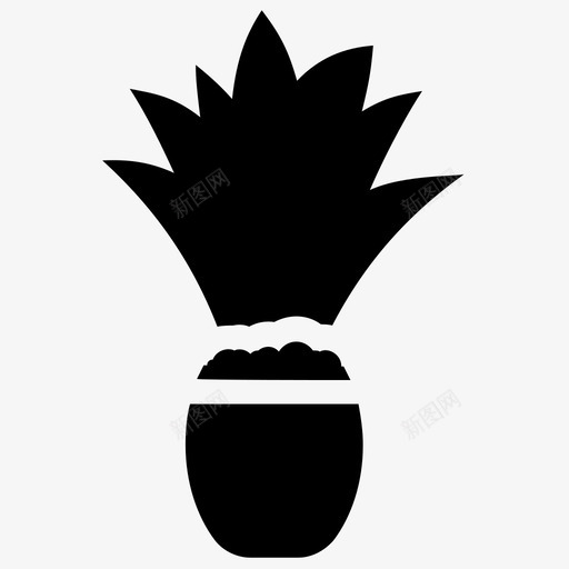 蜘蛛抱蛋酒吧间植物铸铁植物图标svg_新图网 https://ixintu.com 室内植物 室内植物和花卉雕文图标 开花植物 蜘蛛抱蛋 酒吧间植物 铸铁植物