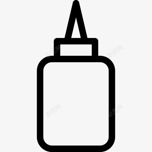 胶水文具2线状图标svg_新图网 https://ixintu.com 文具2 线状 胶水