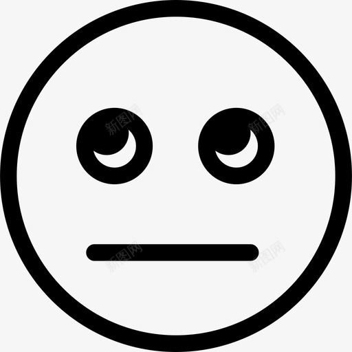 惊讶情感资产线性图标svg_新图网 https://ixintu.com 情感资产 惊讶 线性