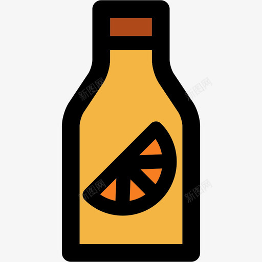 柠檬汁彩色厨房用品原色图标svg_新图网 https://ixintu.com 原色 彩色厨房用品 柠檬汁